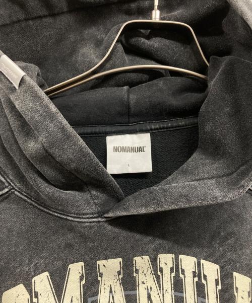 NOMANUAL（ノーマニュアル）NOMANUAL (ノーマニュアル) プルオーバーパーカー グレー サイズ:Lの古着・服飾アイテム