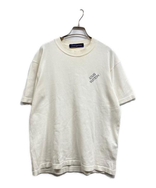 LOUIS VUITTON（ルイ ヴィトン）LOUIS VUITTON (ルイ ヴィトン) 23SS シグネチャーショートスリーブ ニット ホワイト サイズ:Sの古着・服飾アイテム