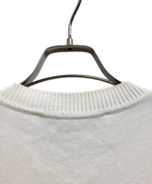 LOUIS VUITTON（ルイ ヴィトン）LOUIS VUITTON (ルイ ヴィトン) 23SS シグネチャーショートスリーブ ニット ホワイト サイズ:Sの古着・服飾アイテム
