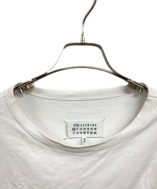 Maison Margiela（メゾンマルジェラ）Maison Margiela (メゾンマルジェラ) 23SS ナンバー ロゴ刺繍 半袖Tシャツ ホワイト サイズ:XXLの古着・服飾アイテム