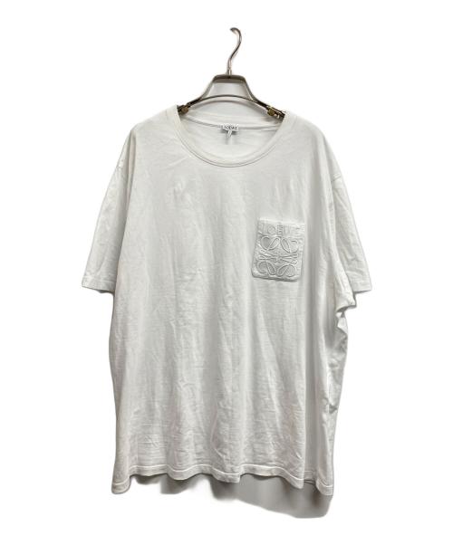 LOEWE（ロエベ）LOEWE (ロエベ) アナグラム刺繍Tシャツ ホワイト サイズ:XXLの古着・服飾アイテム