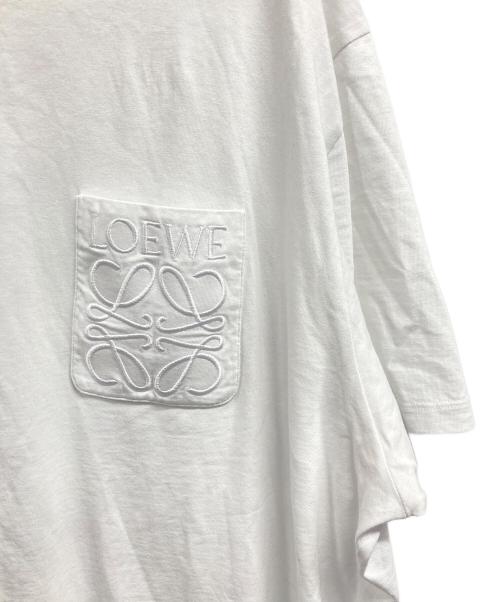 LOEWE（ロエベ）LOEWE (ロエベ) アナグラム刺繍Tシャツ ホワイト サイズ:XXLの古着・服飾アイテム