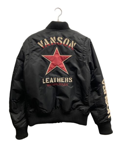 VANSON（バンソン）VANSON (バンソン) MA-1 フライトジャケット ブラック サイズ:Mの古着・服飾アイテム
