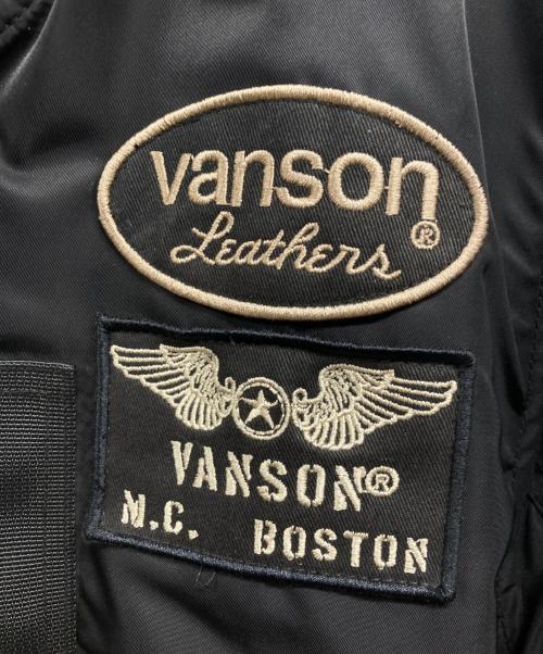 VANSON（バンソン）VANSON (バンソン) MA-1 フライトジャケット ブラック サイズ:Mの古着・服飾アイテム