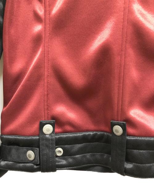 VANSON（バンソン）VANSON (バンソン) ライダースジャケット レッド×ブラック サイズ:Mの古着・服飾アイテム
