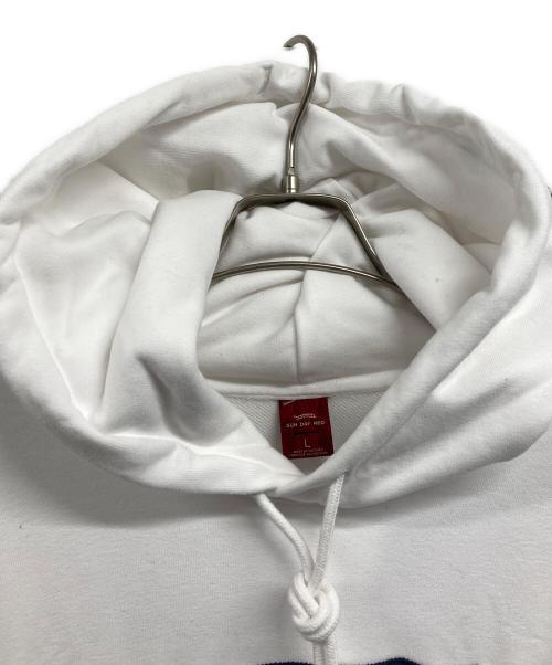 SUN DAY RED（サンデーレッド）SUN DAY RED (サンデーレッド) プルオーバーパーカー ホワイト サイズ:Lの古着・服飾アイテム