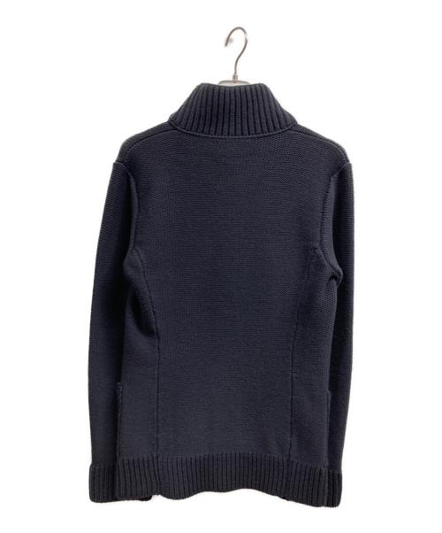 GIORGIO ARMANI（ジョルジオアルマーニ）GIORGIO ARMANI (ジョルジオアルマーニ) ウールニットカーディガン ブラック サイズ:50の古着・服飾アイテム