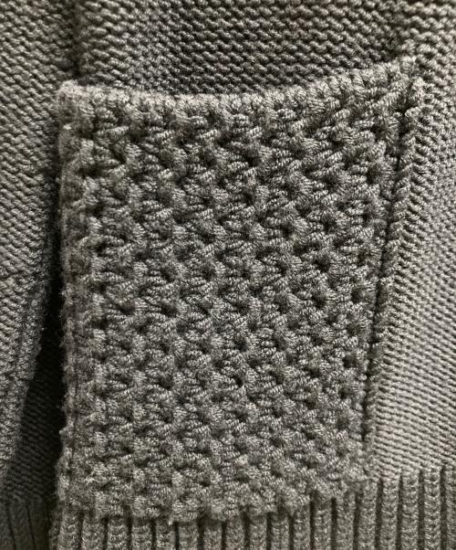 GIORGIO ARMANI（ジョルジオアルマーニ）GIORGIO ARMANI (ジョルジオアルマーニ) ウールニットカーディガン ブラック サイズ:50の古着・服飾アイテム