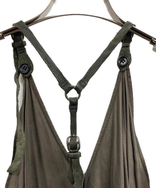 SHARE SPIRIT（シェアスピリット）SHARE SPIRIT (シェアスピリット) レザーストラップノースリーブワンピース ブラウン サイズ:36の古着・服飾アイテム