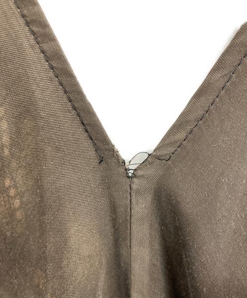 SHARE SPIRIT（シェアスピリット）SHARE SPIRIT (シェアスピリット) レザーストラップノースリーブワンピース ブラウン サイズ:36の古着・服飾アイテム