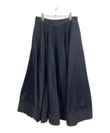yohji yamamoto+noir（ヨウジヤマモトプリュスノアール）の古着「ロングフレアスカート」｜ブラック