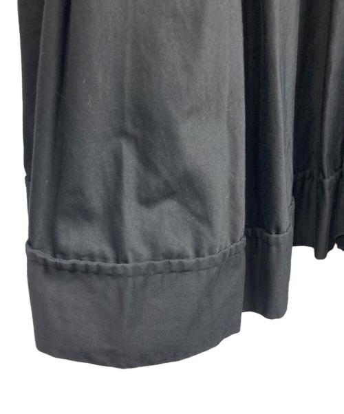 yohji yamamoto+noir（ヨウジヤマモトプリュスノアール）yohji yamamoto+noir (ヨウジヤマモトプリュスノアール) ロングフレアスカート ブラック サイズ:1の古着・服飾アイテム