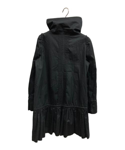 BURBERRY BLUE LABEL（バーバリー ブルー レーベル）BURBERRY BLUE LABEL (バーバリー ブルー レーベル) フリルコート ブラック サイズ:38の古着・服飾アイテム