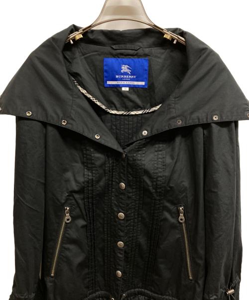 BURBERRY BLUE LABEL（バーバリー ブルー レーベル）BURBERRY BLUE LABEL (バーバリー ブルー レーベル) フリルコート ブラック サイズ:38の古着・服飾アイテム