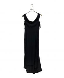 yohji yamamoto+noir（ヨウジヤマモトプリュスノアール）の古着「ノースリーブワンピース」｜ブラック