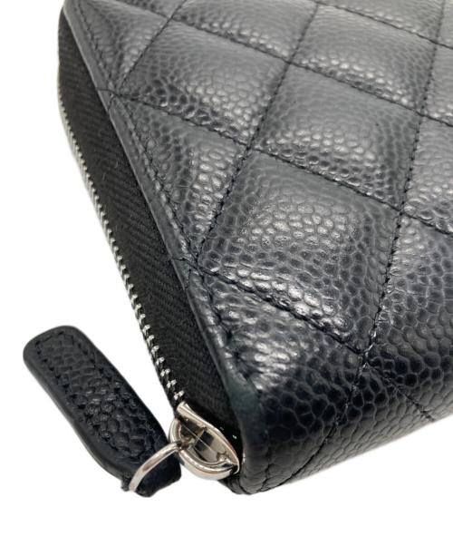 CHANEL（シャネル）CHANEL (シャネル) マトラッセクラシックロングジップウォレット ブラックの古着・服飾アイテム
