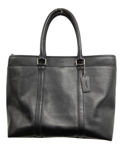 COACH（コーチ）COACH (コーチ) レザートートバッグ ブラックの古着・服飾アイテム