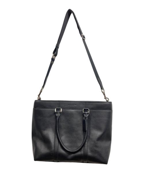 COACH（コーチ）COACH (コーチ) レザートートバッグ ブラックの古着・服飾アイテム