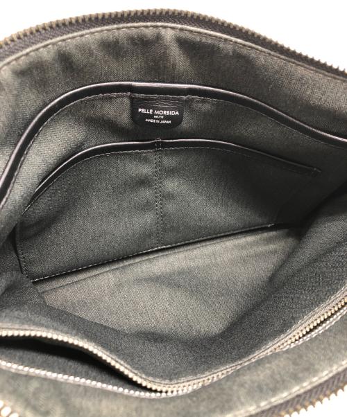 PELLE MORBIDA（ペッレモルビダ）PELLE MORBIDA (ペッレモルビダ) カモ柄クラッチバッグ カーキの古着・服飾アイテム