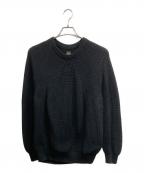 BATONERバトナ―）の古着「SIGNATURE CREWNECK KNIT」｜ブラック