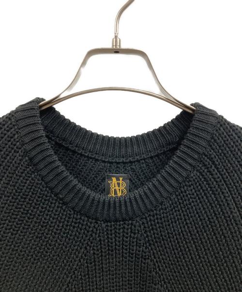 BATONER（バトナ―）BATONER (バトナ―) SIGNATURE CREWNECK KNIT ブラック サイズ:1の古着・服飾アイテム