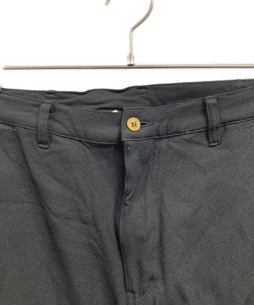 COMME des GARCONS HOMME PLUS（コムデギャルソンオムプリュス）COMME des GARCONS HOMME PLUS (コムデギャルソンオムプリュス) パッチワーク縮絨パンツ ブラック サイズ:Mの古着・服飾アイテム