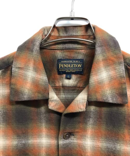 PENDLETON（ペンドルトン）PENDLETON (ペンドルトン) PLAID BOARD SHIRT ブラウン サイズ:Lの古着・服飾アイテム