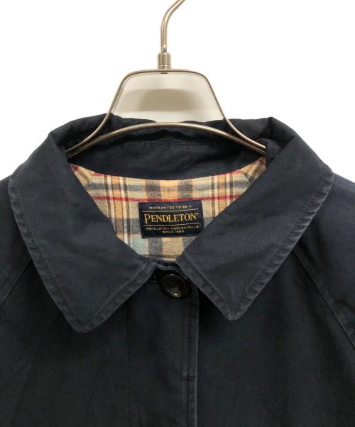 PENDLETON（ペンドルトン）PENDLETON (ペンドルトン) FREAK'S STORE (フリークスストア) ステンカラーコート/PENDLETON/FREAK'S STORE ネイビー サイズ:FREEの古着・服飾アイテム