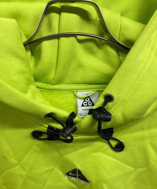 NIKE ACG（ナイキエーシージー）NIKE ACG (ナイキエーシージー) NRG フリース プルオーバー L/S フーディ/NIKE ACGパーカー イエロー サイズ:XXLの古着・服飾アイテム
