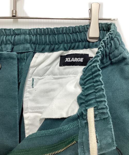 X-LARGE（エクストララージ）X-LARGE (エクストララージ) RANDOM PRINT EASY PANTS グリーン サイズ:Mの古着・服飾アイテム