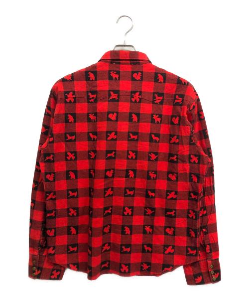 TENDERLOIN（テンダーロイン）TENDERLOIN (テンダーロイン) T-WESTERN SHT W レッド サイズ:Mの古着・服飾アイテム