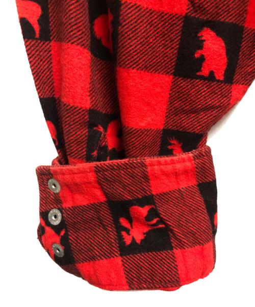 TENDERLOIN（テンダーロイン）TENDERLOIN (テンダーロイン) T-WESTERN SHT W レッド サイズ:Mの古着・服飾アイテム