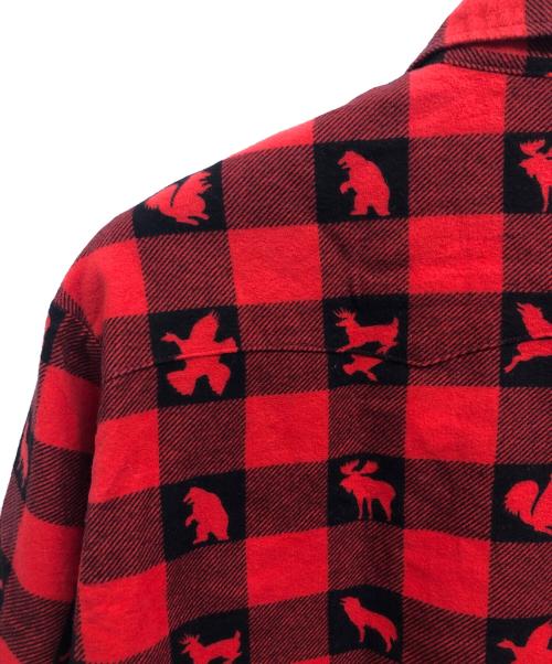 TENDERLOIN（テンダーロイン）TENDERLOIN (テンダーロイン) T-WESTERN SHT W レッド サイズ:Mの古着・服飾アイテム