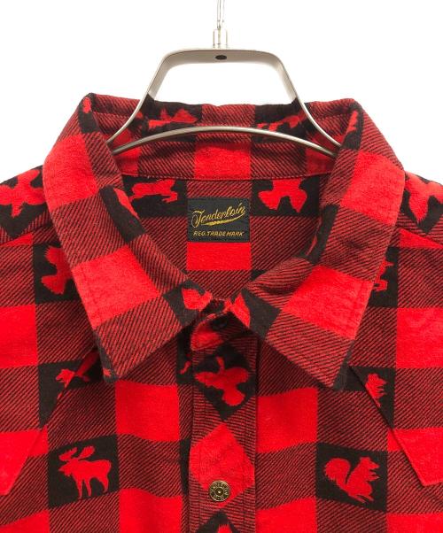 TENDERLOIN（テンダーロイン）TENDERLOIN (テンダーロイン) T-WESTERN SHT W レッド サイズ:Mの古着・服飾アイテム