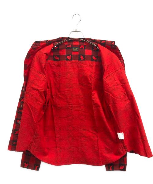 TENDERLOIN（テンダーロイン）TENDERLOIN (テンダーロイン) T-WESTERN SHT W レッド サイズ:Mの古着・服飾アイテム