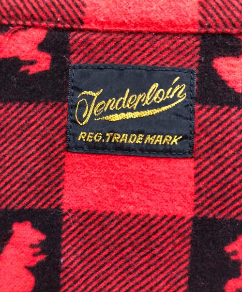 TENDERLOIN（テンダーロイン）TENDERLOIN (テンダーロイン) T-WESTERN SHT W レッド サイズ:Mの古着・服飾アイテム
