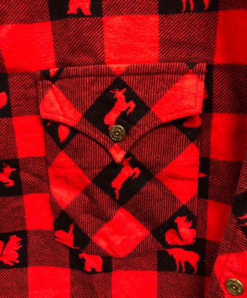 TENDERLOIN（テンダーロイン）TENDERLOIN (テンダーロイン) T-WESTERN SHT W レッド サイズ:Mの古着・服飾アイテム