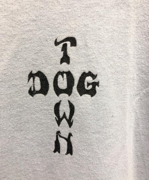 DOG TOWN（ドッグ タウン）DOG TOWN (ドッグ タウン) 90ｓバッグプリントTシャツ ブルー サイズ:Sの古着・服飾アイテム