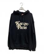 KENZO×VERDYケンゾー×ヴェルディ）の古着「ニットパーカー」｜ブラック