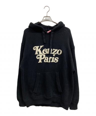 KENZO PARIS ヴィンテージ 総柄 ウール フーデッドコート 日本製 3017013941029380_01_4605w.jpeg