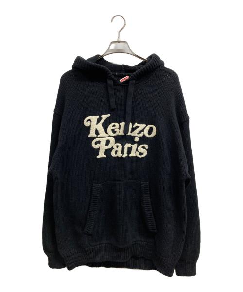 KENZO（ケンゾー）KENZO (ケンゾー) VERDY (ヴェルディ) ニットパーカー ブラック サイズ:XLの古着・服飾アイテム