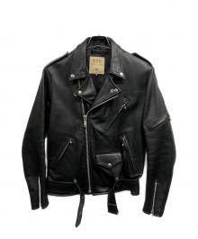 666（666）の古着「ダブルライダースジャケット」｜ブラック