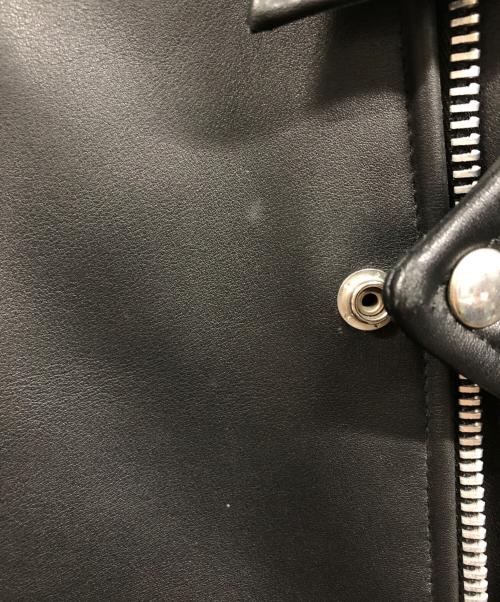 666（666）666 (666) ダブルライダースジャケット ブラック サイズ:36の古着・服飾アイテム