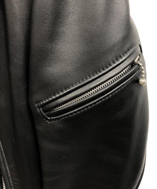 666（666）666 (666) ダブルライダースジャケット ブラック サイズ:36の古着・服飾アイテム