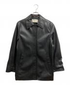 TODAYFULトゥデイフル）の古着「Ecoleather Soutiencollar Jacket」｜ブラック