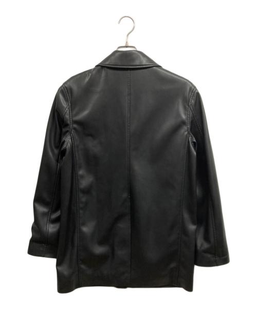 TODAYFUL（トゥデイフル）TODAYFUL (トゥデイフル) Ecoleather Soutiencollar Jacket ブラック サイズ:38の古着・服飾アイテム