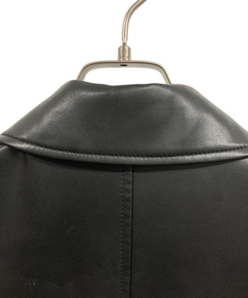 TODAYFUL（トゥデイフル）TODAYFUL (トゥデイフル) Ecoleather Soutiencollar Jacket ブラック サイズ:38の古着・服飾アイテム