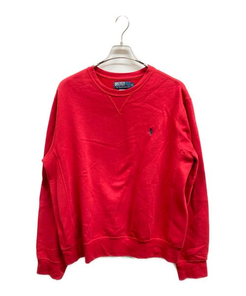 POLO RALPH LAUREN（ポロ・ラルフローレン）POLO RALPH LAUREN (ポロ・ラルフローレン) ポニー刺繍スウェット/POLO RALPH LAURENスウェット レッド サイズ:Lの古着・服飾アイテム