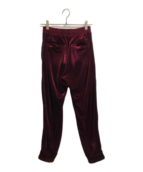 myne（マイン）MYNE (マイン) VELOUR TRACK PANTS/MYNEパンツ レッド サイズ:不明の古着・服飾アイテム