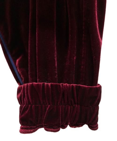 myne（マイン）MYNE (マイン) VELOUR TRACK PANTS/MYNEパンツ レッド サイズ:不明の古着・服飾アイテム